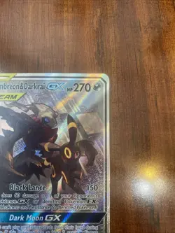 Pokemon Umbreon & Darkrai Tag Team Black Star Promo SM241 Full Art Rare LP ⭐ - Image 4