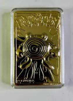 1999 Burger King Pokemon Poliwhirl 23K Gold-Plated Pokemon Card Complete - Image 2