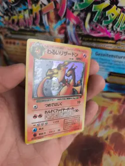 Pokemon Karte Card DARK Charizard Glurak Team Rocket Gang Holo Wotc japanese VG- - Image 3