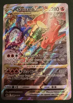 Charizard VSTAR SWSH262 Pokemon Sword & Shield Black Star Promo Card Holo - Image 1