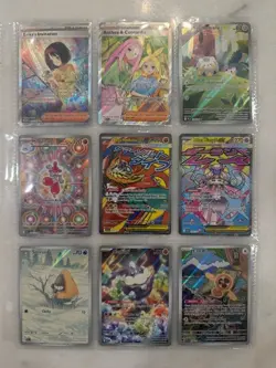 Pokemon TCG x9 Illustration Rare card bulk bundle | full art lot | NM Auction - Image 1