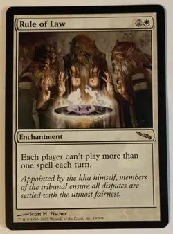 MTG Rule of Law Mirrodin LP - Image 1