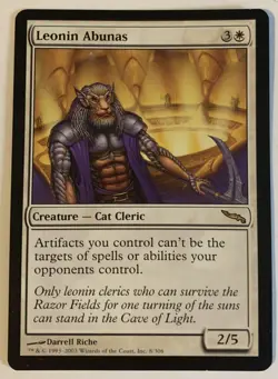 MTG Leonin Abunas Mirrodin LP - Image 1
