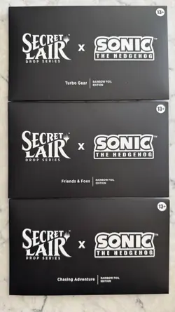 NEW Magic: The Gathering Secret Lair Drop Series x Sonic Rainbow Foil Bundle - Image 1