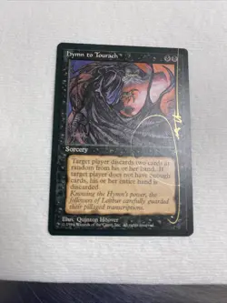Hymn to Tourach Fallen Empires x4 Signed Quinton Hoover - Image 3