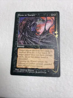 Hymn to Tourach Fallen Empires x4 Signed Quinton Hoover - Image 5