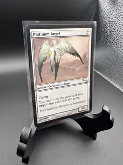 MTG Pre-Modern Mirrodin Artifact Rare Platinum Angel Near Mint - Image 2