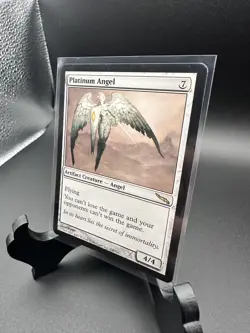 MTG Pre-Modern Mirrodin Artifact Rare Platinum Angel Near Mint - Image 3