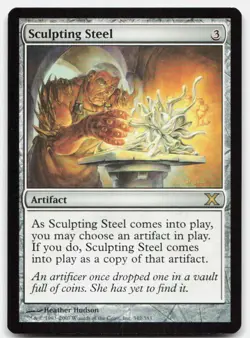 Sculpting Steel 342 Rare 10th Edition Magic: The Gathering Near Mint - Image 1