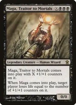 Maga, Traitor to Mortals Saviors of Kamigawa MP MTG - Image 1