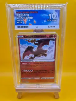 Pokemon TCG Radiant Charizard Crown Zenith 020/159 - ACE 10 - Image 1