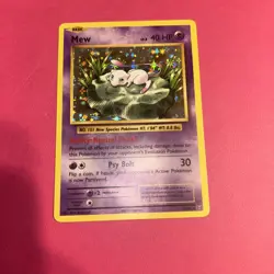 Pokemon Mew TCG Card Holo Rare, 53/108, XY Evolutions - Image 1
