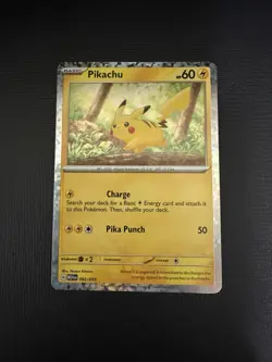 Pokemon Pikachu TCG Confetti Holo Card 002/015 McDonald's 2024 Promos - Image 2