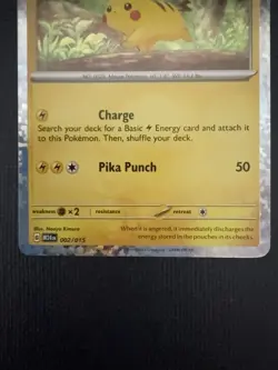 Pokemon Pikachu TCG Confetti Holo Card 002/015 McDonald's 2024 Promos - Image 4