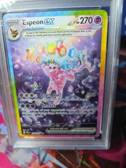 2025 POKEMON PRE EN-PRISMATIC EVOLUTIONS #155 ESPEON EX PSA 9 - Image 2