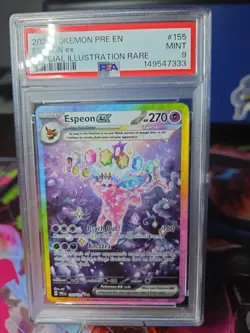 2025 POKEMON PRE EN-PRISMATIC EVOLUTIONS #155 ESPEON EX PSA 9 - Image 3