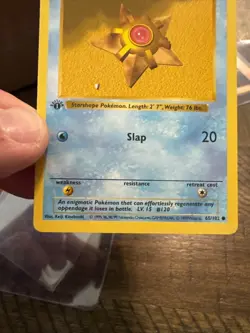 Magmar and staru 1st Edition Base Set Shadowless Pokemon Near mint - Image 1