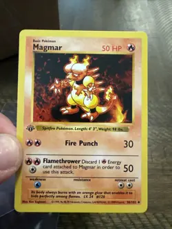 Magmar and staru 1st Edition Base Set Shadowless Pokemon Near mint - Image 2