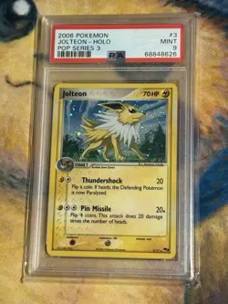 Jolteon Holo 2006 Pokemon Pop Series 3 PSA 9 - Image 1