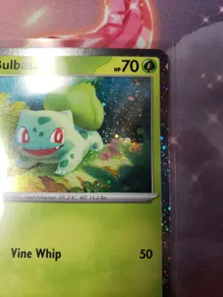 Bulbasaur SVP046 Scarlet & Violet Black Star Promo Holo SWIRL Pokemon TCG - Image 3