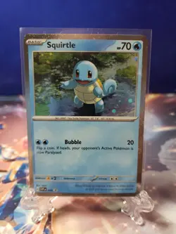 Squirtle svp 048 Cosmos Holo Promo Pokemon 151 With SWIRL - Image 1