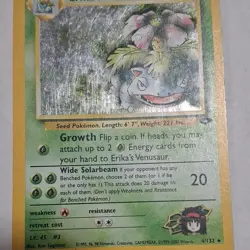 Erika's Venusaur 4/132 - Holo Rare Gym Challenge Unlimited Pokemon TCG WOTC - Image 1
