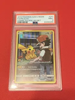 Pokemon Pikachu Cosmic Eclipse #241/236 PSA 9 - Image 1