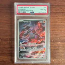 2023 POKEMON PAR EN-PARADOX RIFT ILLUSTRATION RARE #199 GROUDON PSA 10 - Image 1