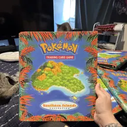 Wizards of the Coast Pokemon TCG Southern Islands 3-Ring Binder Mew Pikachu 2001 - Image 1