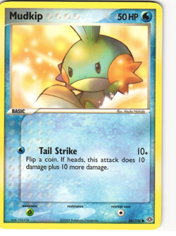 Mudkip Common Pokemon TCG EX Emerald 56/106 - Image 1