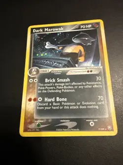Dark Marowak Pokemon EX Team Rocket Returns 7/109 NM - Image 1