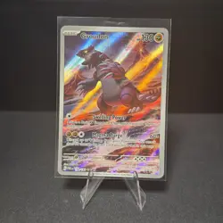 Pokemon TCG Groudon 199/182 SV04 Paradox Rift Illustration Rare Full Art Holo - Image 1