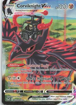 Corviknight VMAX TG19/TG30 Holo Silver Tempest Trainer Gallery Pokemon - Image 1