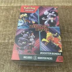 Pokemon Destined Rivals Booster Bundle 6 Packs New Sealed - Image 1