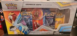 Pokemon TCG Legends of Johto Pin Collection Box - New Sealed (9 Packs, 3 Pins) - Image 1