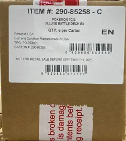 Pokemon Meowscarada ex/Quaquaval ex Deluxe Battle Deck CASE (6ct) SEALED!^ - Image 1