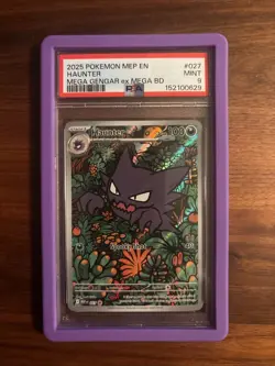 PSA 9 -Pokemon Haunter 027 Mega Gengar EX Mega Battle Deck Promo SVP (Guard Inc) - Image 1