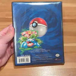 Wizards of the Coast Pokemon TCG 4-Pocket Blue Album Binder Top Loading Plastic - Image 2