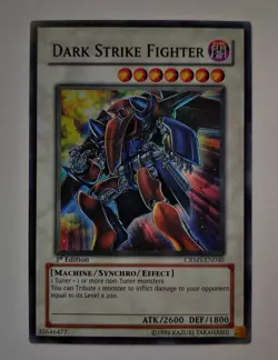 Dark Strike Fighter CRMS-EN040 1st Edition Crimson Crisis Yu-Gi-Oh! LP - Image 1