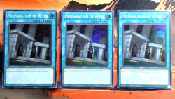 YuGiOh! 3x Preparation of Rites RA02-EN056 1st Edition NM SUR Playset - Image 1