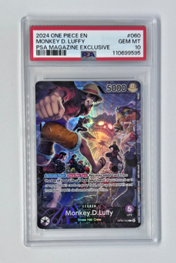 2024 One Piece Promo PSA Magazine Exclusive #060 Monkey D. Luffy PSA 10 GEM MINT - Image 1