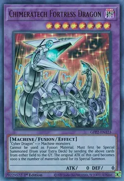 GFP2-EN123 Chimeratech Fortress Dragon Ultra Rare 1st Edition NM YuGiOh TCG - Image 1