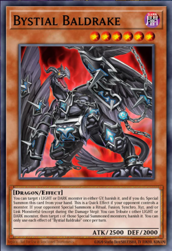 Yugioh! Bystial Baldrake 2025 Mega-Pack MP25-EN045 STARLIGHT Secret Rare - Image 1