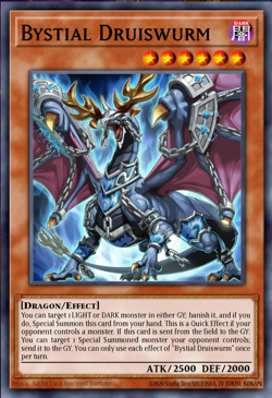 Yugioh! Bystial Druiswurm 2025 Mega-Pack MP25-EN044 STARLIGHT Secret Rare - Image 1