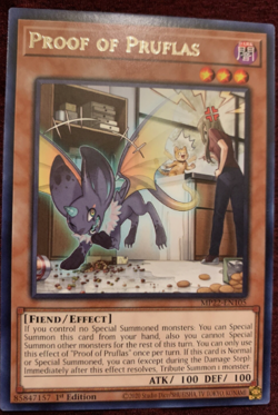Yugioh! - Proof of Pruflas - MP22-EN105 - Rare - 1st Edition - NM/M - Image 1