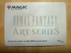 Nibelheim Aflame Art Card 35 Art Series: FINAL FANTASY - Image 2