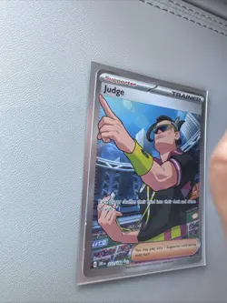 Judge 222/182 Pokemon Destined Rivals Full Art Secret Rare Card NM/M Condition - Image 2