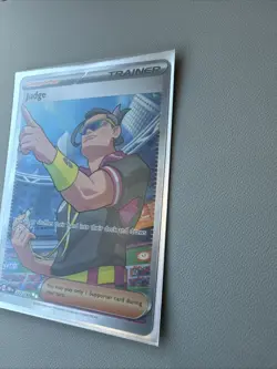 Judge 222/182 Pokemon Destined Rivals Full Art Secret Rare Card NM/M Condition - Image 3