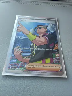 Judge 222/182 Pokemon Destined Rivals Full Art Secret Rare Card NM/M Condition - Image 4