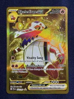 Skeledirge EX 272/193 Sv02 Paldea Evolved Gold Hyper Rare Holo Card NM/M - Image 1